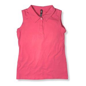 [UEC] Lija Sleeveless Berry Golf Polo